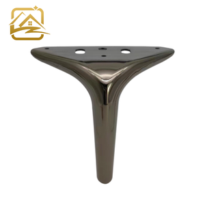 New Modern Furniture Gun Black Silver Gold Feet <b>Legs</b> Furniture <b>Sofa</b> Parts Brass Luxury Copper Hoe <b>Leg</b> - Product Image 1