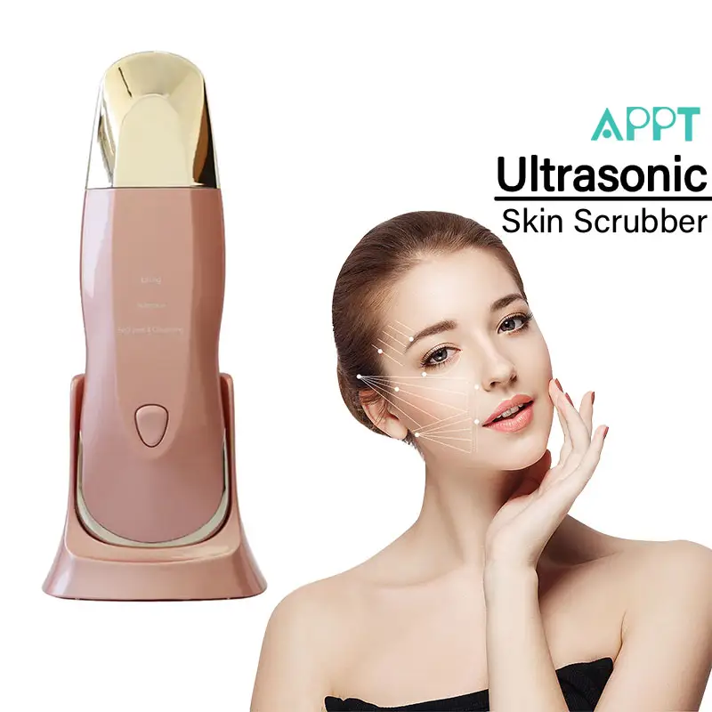 Yuskin vẻ đẹp trên khuôn mặt Sonic Skin Scrubber tẩy tế bào chết Spatula máy siêu âm điện chết ion siêu âm Skin Scrubber