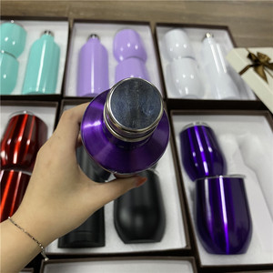 En gros double paroi En Acier Inoxydable cadeaux <span class=keywords><strong>De</strong></span> Noël 12oz Gobelet Lunettes 17oz vin bouteilles d'eau Vin <span class=keywords><strong>tasse</strong></span> avec couvercle - Product Image 6