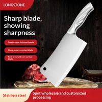 Prêt à expédier : Ensemble de 6 couteaux de cuisine faits main, forgés sur mesure, pour usage domestique, coffret cadeau, faible MOQ, ensembles de couteaux de chef tranchants pour couper les os