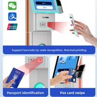 Terminal de Pedidos Automático con Pantalla Táctil para Autoservicio, Sistema POS Todo en Uno para Restaurantes, Pago con Reconocimiento Facial