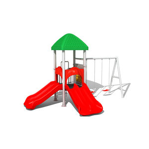 Terrain de jeux <span class=keywords><strong>maison</strong></span> extérieur attrayant, équipement <span class=keywords><strong>d</strong></span>'extérieur coulissant, balançoire en plastique - Product Image 2
