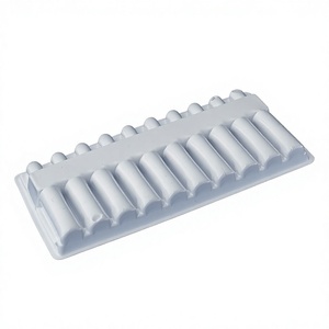 ถาดพลาสติกใส PVC แบบใช้แล้วทิ้ง หนา 1 มม. ยี่ห้อระดับนานาชาติ สำหรับเก็บยาในหลอดแก้ว รับผลิต/ขายส่ง - Product Image 1