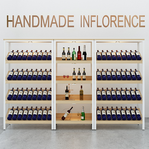 Estante inclinado de supermercado, tienda de conveniencia, estantes de acero y madera, estante de exhibición multicapa - Product Image 2