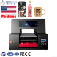 Imprimante UV DTF Refinecolor pour surfaces courbes, fabricant d'imprimantes UV DTF A3, machine d'impression UV DTF, machine d'impression par transfert UV DTF