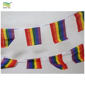Guirnalda de Banderines de Tela Multicolor con Forma de Triángulo y Rectángulo - Product Image 5