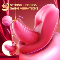 Culotte vibrante pour femme avec double stimulation, stimulateur clitoridien et des mamelons, contrôlée par application, jouet sexuel féminin