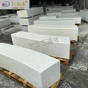 Nueva Banco Redonda de Piedra Mágica GRC de 3 cm de Grosor, Muebles de Jardín Personalizados - Product Image 1