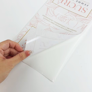 Custom 14x17cm Business Label Perfume Shower Gel Bottle Wrapping <b>Paper</b> Sticker Waterproof Adhesive Design Printed Stickers - Product Image 6