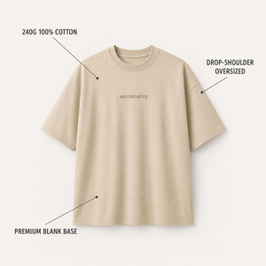 T-shirt personnalisé 240G en coton épais 100% coton, coupe oversize à épaules tombantes, streetwear uni, manches courtes, vêtements pour hommes - Product Image 2