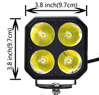 Reflector LED de 4 Pulgadas, 190W, Alta Potencia, Luz de Conducción de Haz Ultra Estrecho, Lámpara para Vehículo, Luces de Circulación Diurna, 9-36V