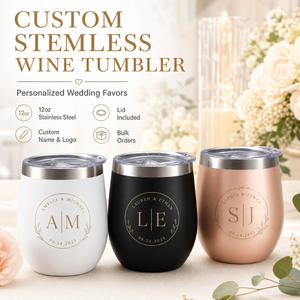 Vaso de <span class=keywords><strong>Vino</strong></span> Personalizado de Acero Inoxidable al Vacío sin Tallo con Tapa, Recuerdo de Boda, Regalo <span class=keywords><strong>para</strong></span> Damas de Honor - Product Image 1