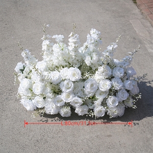 Luxury Romantic Dreamy Floral aisle Artificial Rose Hydrangea <b>Flower</b> Ball Centerpiece for Arrangement of Banquet entrance - Product Image 2