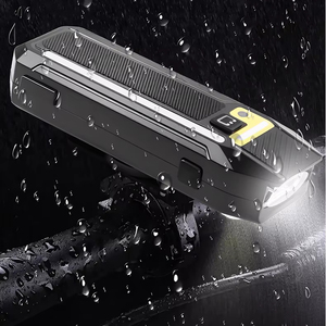 2400mAh Loại-C đêm cưỡi MTB sừng điều khiển từ xa Xe Đạp ánh sáng 7 màu sắc cảm biến xpl <span class=keywords><strong>Led</strong></span> RGB cảnh báo đầy màu sắc pin di động - Product Image 1