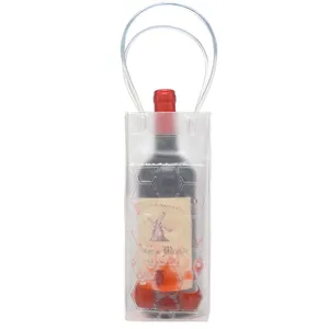 Wine Bag Ice Bag for Bottle Cube Plastic Dry Custom Coolerbag Gift Happy Birthday PVC Shoulder Bag Waterproof Shenzhen Letter