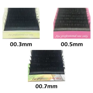 Bán buôn Matte Đen Cashmere cá nhân Lash phần mở rộng handmade CC/DD Curl nhãn hiệu riêng khối lượng Faux Mink lông mi lông mi