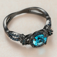 Bague tendance polyvalente sertie de diamants, style Dark Niche transfrontalier