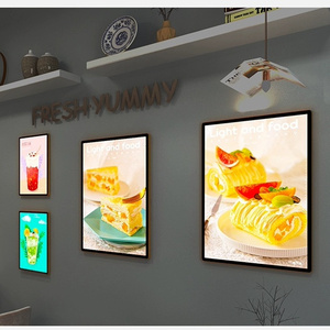 Panneau de menu LED ultra-mince Panneau lumineux publicitaire pour affiche de restaurant ultra-mince - Product Image 2
