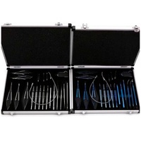 Juego de Instrumentos de Microcirugía para Cataratas de Acero Inoxidable de 21 Piezas con Caja de Esterilización, Venta Caliente de Fábrica con Certificación CE