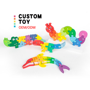 ไม้ดิจิตอลสีรุ้งของเล่นอื่นๆในช่วงต้นปี3D วันเกิดจำนวนสัตว์ก่อนวัยเรียนการศึกษาเด็กชายสมองปริศนาเกมปริศนายีราฟ - Product Image 3