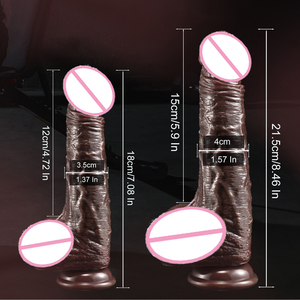 Dildo in Silicone Morbido Realistico Grande e Spesso <span class=keywords><strong>con</strong></span> Ventosa per Massaggio e Masturbazione Femminile - Sex Shop - Product Image 6