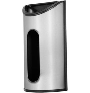 SUS Wall Mounted Grocery Bag Holder/Container/<b>Storage</b>/Stash/Dispenser Shopping Plastic Bag <b>Storage</b> Solution Organizer - Product Image 1