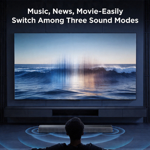 Barre de son Remax Home Theater Audio BT V5.4 pour TV, 3 modes d'égalisation, haut-parleurs TV 80W, avec connexion Bluetooth/USB/OPT/AUX/HDMI - Product Image 4