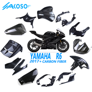AKOSO vente en gros R6 pièces de carénage en fibre de carbone accessoires de carénage de système de carrosserie de moto pour Yamaha R6 2017-2024 <span class=keywords><strong>2022</strong></span> 2023 - Product Image 1