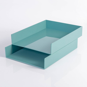 Tùy Chỉnh Tập Tin Organizer Thư Văn Phòng Nhựa Xếp Chồng Bàn Khay Tài Liệu - Product Image 3