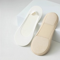 Chaussettes invisibles antidérapantes sans couture, à semelle coussinée, absorbant la transpiration, coupe basse, pour femmes, idéales pour les ballerines et les mocassins.