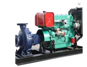 high automation 100 outflow diesel water pump with large fuel tank