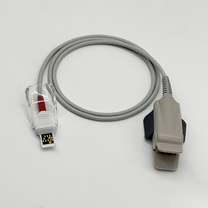 Sonde d'oxygène sanguin à languette divisée intelligente InnovMetal, modèle 518BLH, clip pour doigt adulte, certifiée CE pour les accessoires de moniteur patient - Product Image 2