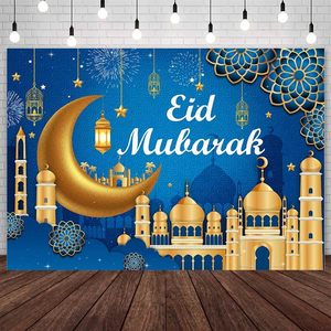 Toile de fond islamique personnalisable pour l'Aï<span class=keywords><strong>d</strong></span>, Eid Mubarak, lune dorée, calligraphie <span class=keywords><strong>arabe</strong></span> pour <span class=keywords><strong>d</strong></span>écorations de fête, bannière de fête de l'Aï<span class=keywords><strong>d</strong></span> Ramadan - Product Image 6