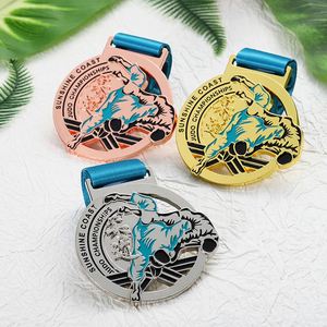 Hot Gold Silver Bronze Plated 3D Enamel Winning Judo Medals Sports Metal Zinc Alloy Personalized Your Own Custom Medals Award - Product Image 2