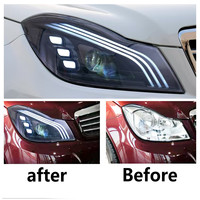 Phare avant Mercedes-Benz Classe C W204 12V, nouveau système d'éclairage automobile, 8000 Lumens, température de couleur 6500K, garantie de 3 mois