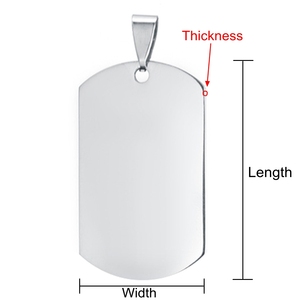 Ewang Factory Wholesale Stainless Steel <strong>Blank</strong> Dog Tag Personalized <strong>Pets</strong> Tags Oval Pendant - Product Image 3