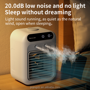 Mini Fan Colorful Water Mist Light Rechargeable Air Conditioners Humidification Cooler Fs-028 Misting Fan Portable Portable - Product Image 5