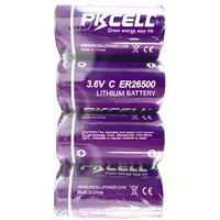 Batterie lithium haute puissance 3,6 V C Li-SOCI2 taille C ER26500M 6500 mAh ER26500 26500 34615 ER34615 ER34615M