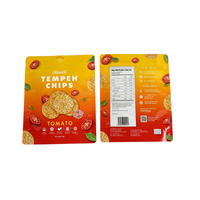 Sachet d'emballage alimentaire personnalisé imprimé, réutilisable, souple au toucher, avec fermeture éclair, pour bonbons et gommes