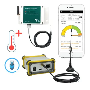 Sensor Suhu Nirkabel, Pencatat Data, Pemantauan Waktu Nyata, Layanan Aplikasi Cloud/Seluler Permanen