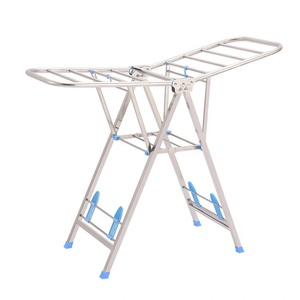 Foldable 2 tier clothes drying rack laundry dryer hanger stand indoor outdoor customized cloth storage rack