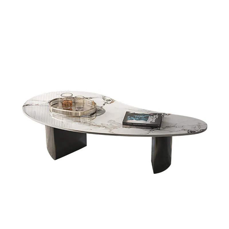Специальная каменная тарелка, чайный столик, итальянский минималистичный журнальный столик для гостиной, современная мебель для маленькой квартиры