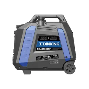 ハンドルとホイール付きのDinking4500W電気始動発電機家庭用ポータブルガソリンライトプラントジェネラドール、DK4500iBEFI