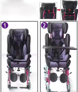 Vendita calda regolabile per bambini multi-funzionale 2 ~ 12 anni sedia a rotelle manuale per bambini con funzione pendente - Product Image 5