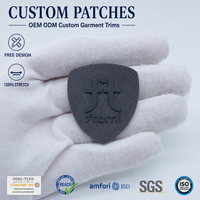 Écusson en silicone pour vêtements, fourniture directe usine, badge d'identification pour uniformes de marque de gym, pour projets en gros de fabricants