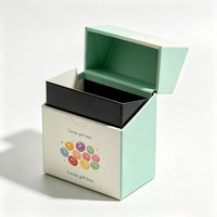 Boîte d'emballage personnalisée biodégradable, recyclable, robuste, en forme de boîte à cigarettes, pour bonbons, cartes, chocolats, biscuits, en papier
