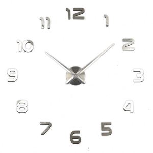 Minimalist 2021 Nordic Luxury Silent Acrylic Sticker Cheap Home Decorative Digital Modern Big Size 3D Numbers <strong>DIY</strong> Wall <strong>Clocks</strong> - Product Image 2