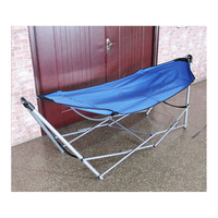 Hamac pliant d'extérieur et d'intérieur avec support, capacité de charge de 200 kg, en tissu, balançoire de camping facile à monter