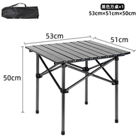 Bureau de camping en aluminium portable de haute qualité pour table pliante de pique-nique de plage en plein air avec sac de couverture