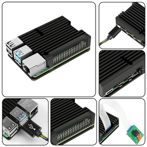 RDS Electronics-Nuevo producto Raspberry <span class=keywords><strong>PI</strong></span> <span class=keywords><strong>4</strong></span> B + Carcasa de aluminio con ventilador y radiador - Product Image 4